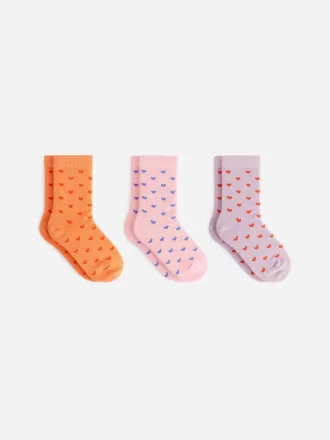 Juego de 3 calcetines de algodón