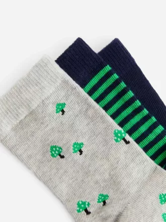 Juego de 3 calcetines de algodón