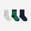 Juego de 3 calcetines de algodón Juego de 3 calcetines de algodón
