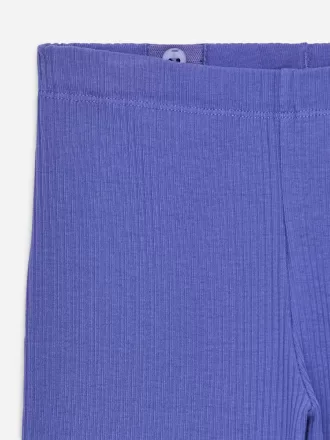 Leggings acampanados de canalé