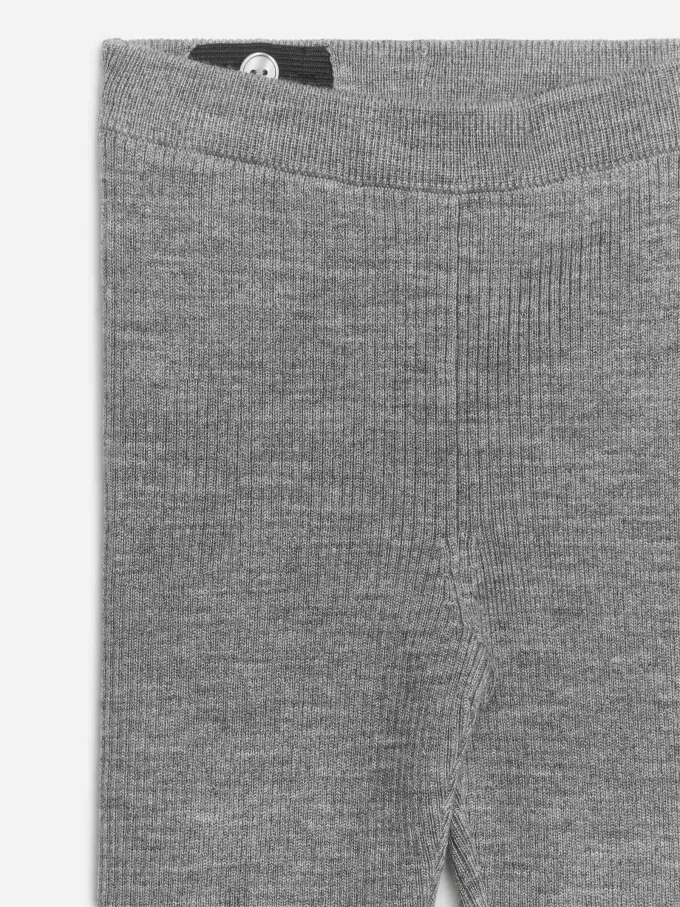 Leggings de canalé en mezcla de lana Leggings de canalé en mezcla de lana