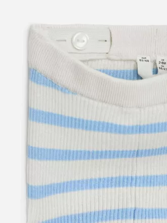 Leggings de punto de canalé para recién nacido