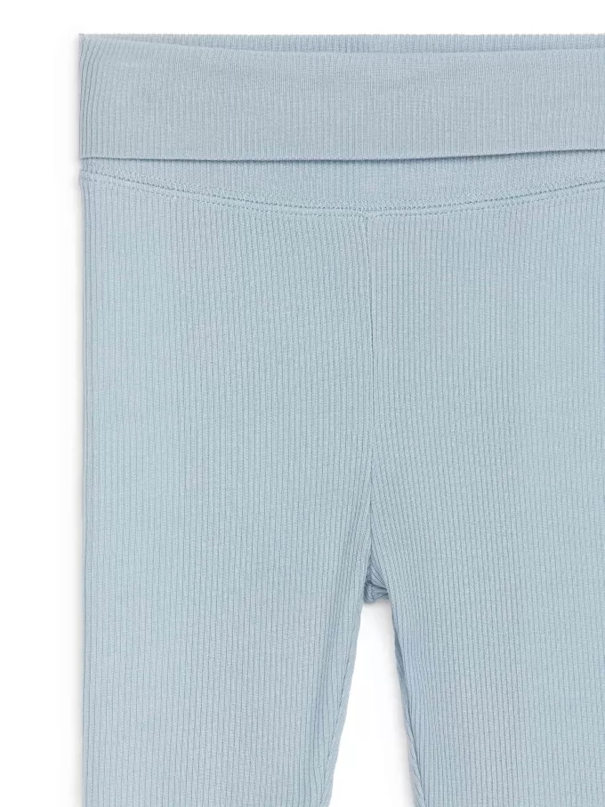 Leggings recién nacidos de canalé liso Leggings recién nacidos de canalé liso