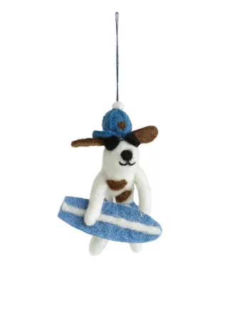 Me sentí tan bien perro surfista