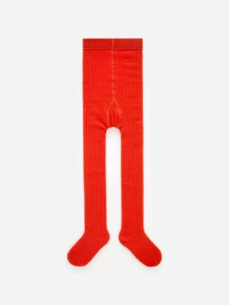 Medias de algodón acanalado