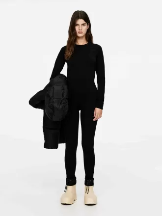 Medias sin costuras en mezcla de lana