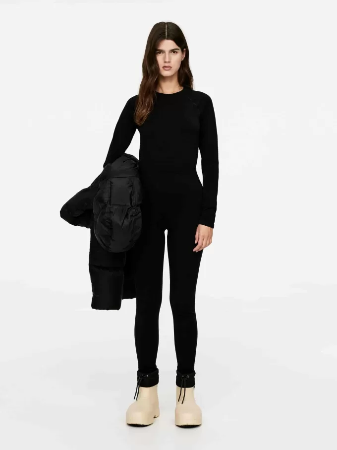 Medias sin costuras en mezcla de lana Medias sin costuras en mezcla de lana