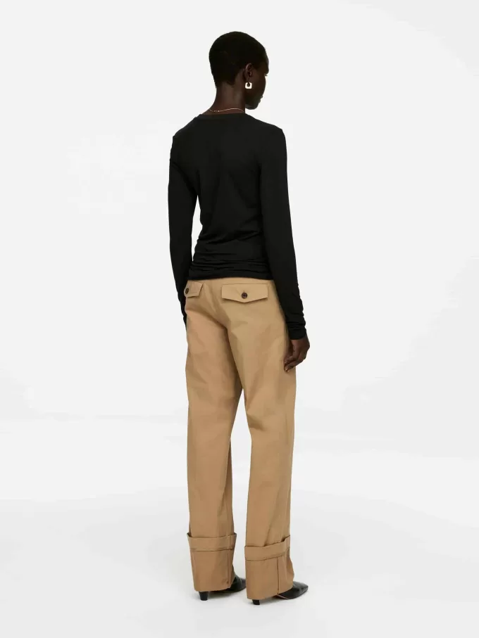 Mezcla de lyocell de manga larga Mezcla de lyocell de manga larga