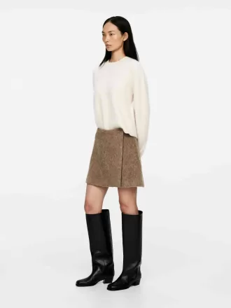 Minifalda en mezcla de lana Minifalda en mezcla de lana