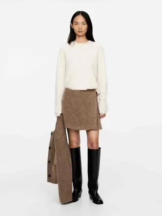 Minifalda en mezcla de lana Minifalda en mezcla de lana