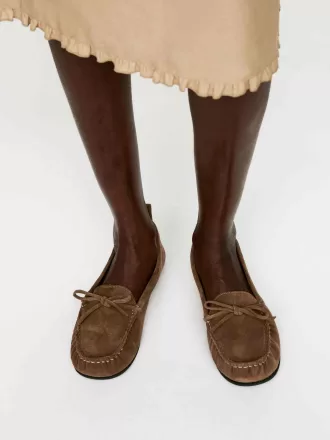 Mocasines tipo mocasín de ante