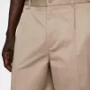 Pantalón De Algodón Con Dobladillo Pantalón De Algodón Con Dobladillo