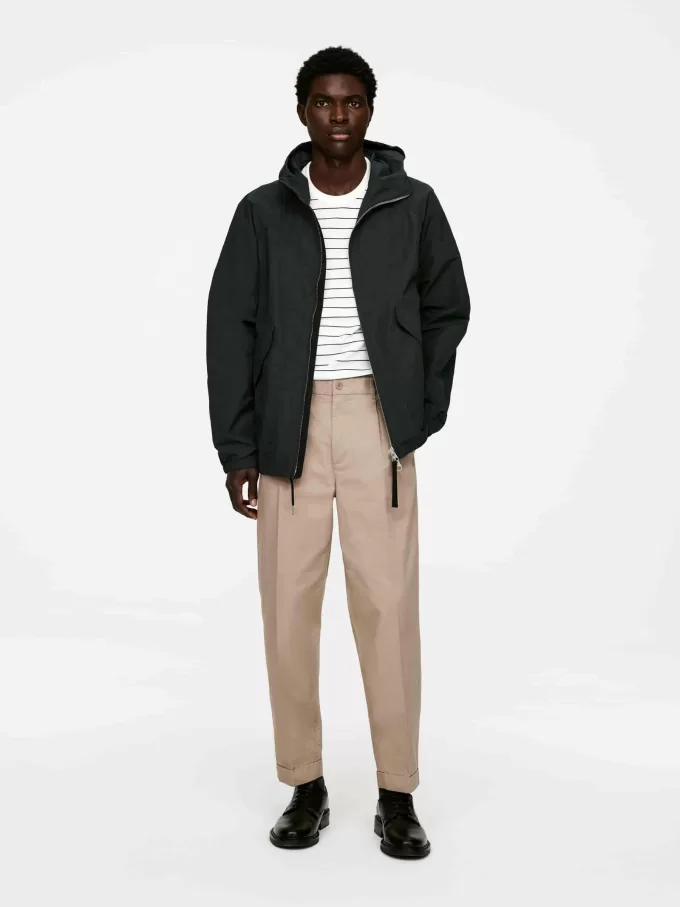 Pantalón De Algodón Con Dobladillo Pantalón De Algodón Con Dobladillo