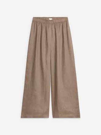 Pantalón ancho de lino Pantalón ancho de lino