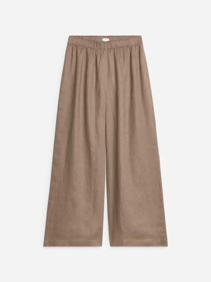Pantalón ancho de lino