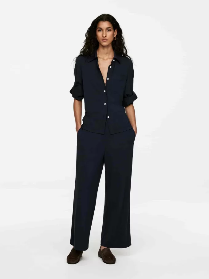 Pantalones De Jersey En Mezcla De Viscosa Pantalones De Jersey En Mezcla De Viscosa