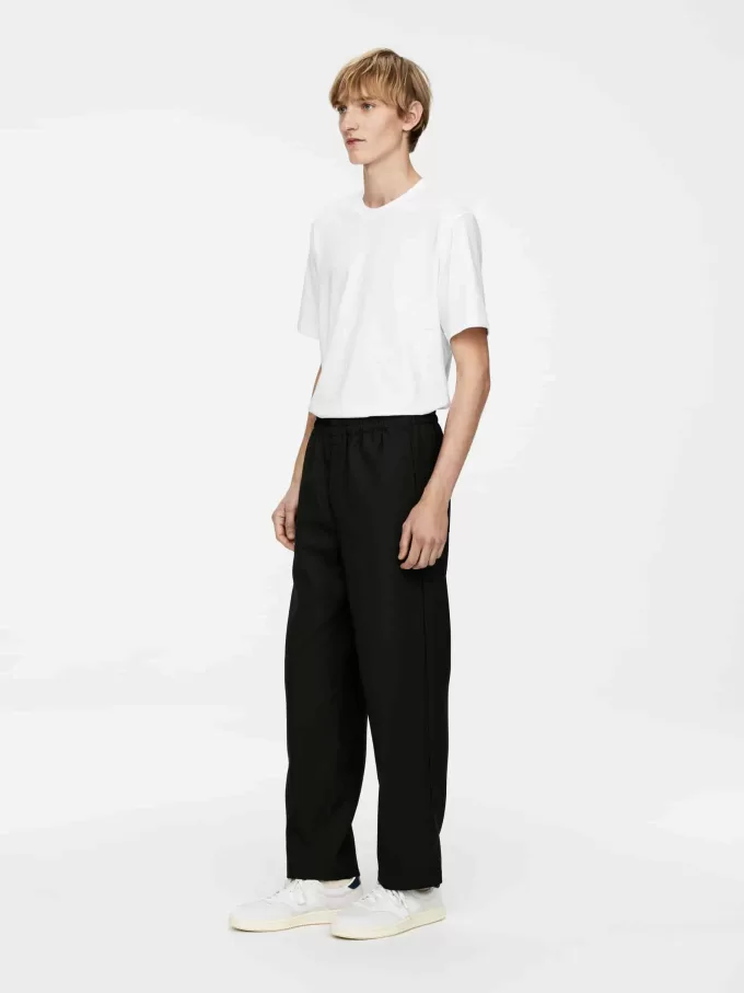 Pantalones con cordón Hopsack Pantalones con cordón Hopsack