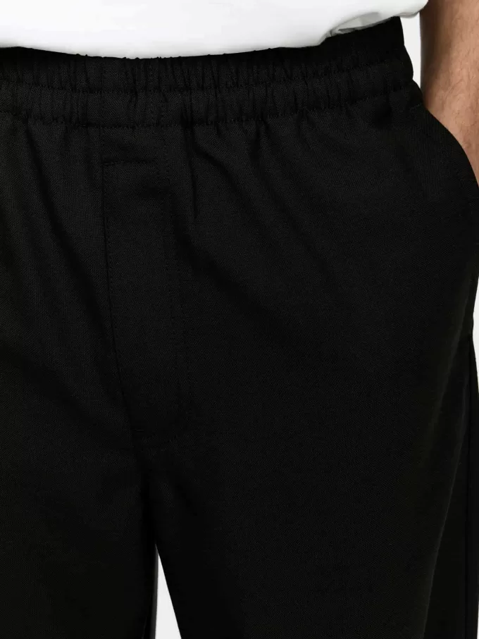 Pantalones con cordón Hopsack Pantalones con cordón Hopsack