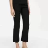 Pantalones cropped con raya delantera Pantalones cropped con raya delantera