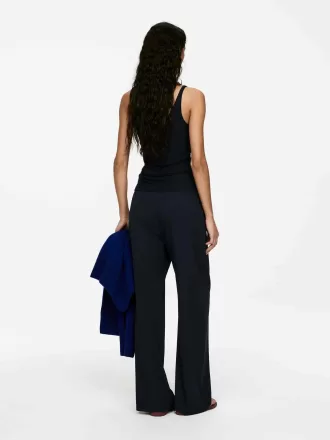 Pantalones de crepé de seda