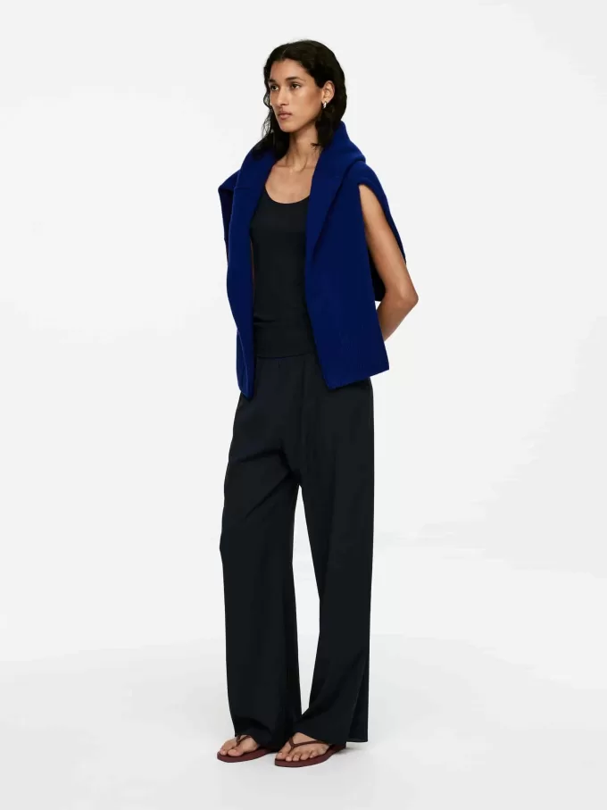 Pantalones de crepé de seda Pantalones de crepé de seda