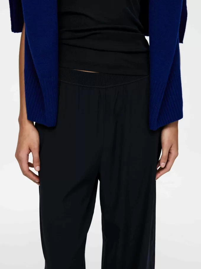 Pantalones de crepé de seda Pantalones de crepé de seda