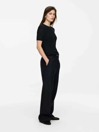 Pantalones de lana Hopsack Pantalones de lana Hopsack