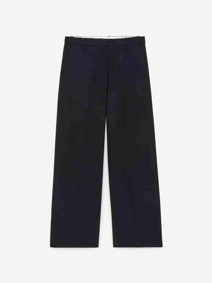 Pantalones de lana Hopsack