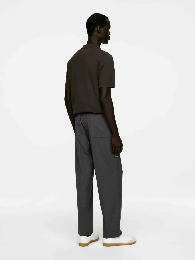 Pantalones de lana con cordón