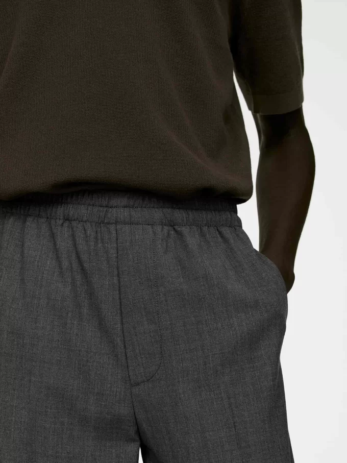 Pantalones de lana con cordón