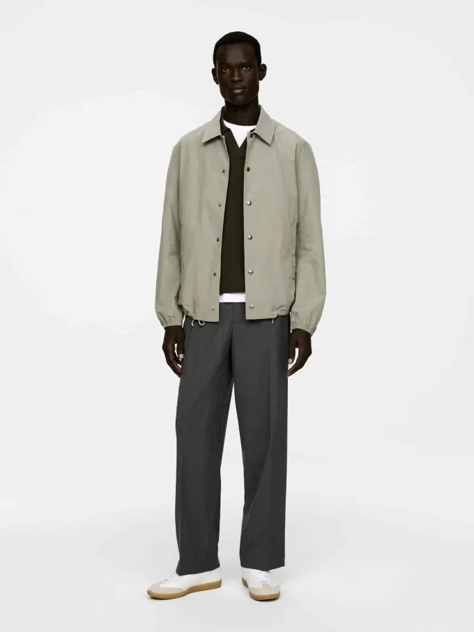 Pantalones de lana con cordón