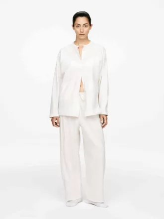 Pantalones de lino y algodón