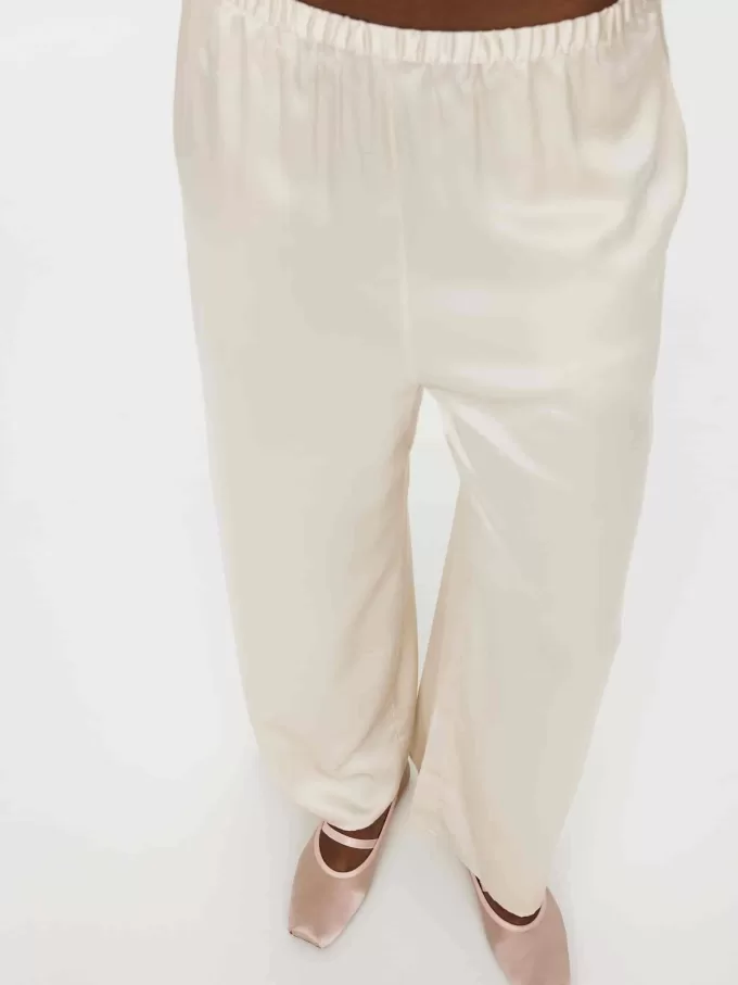 Pantalones de seda