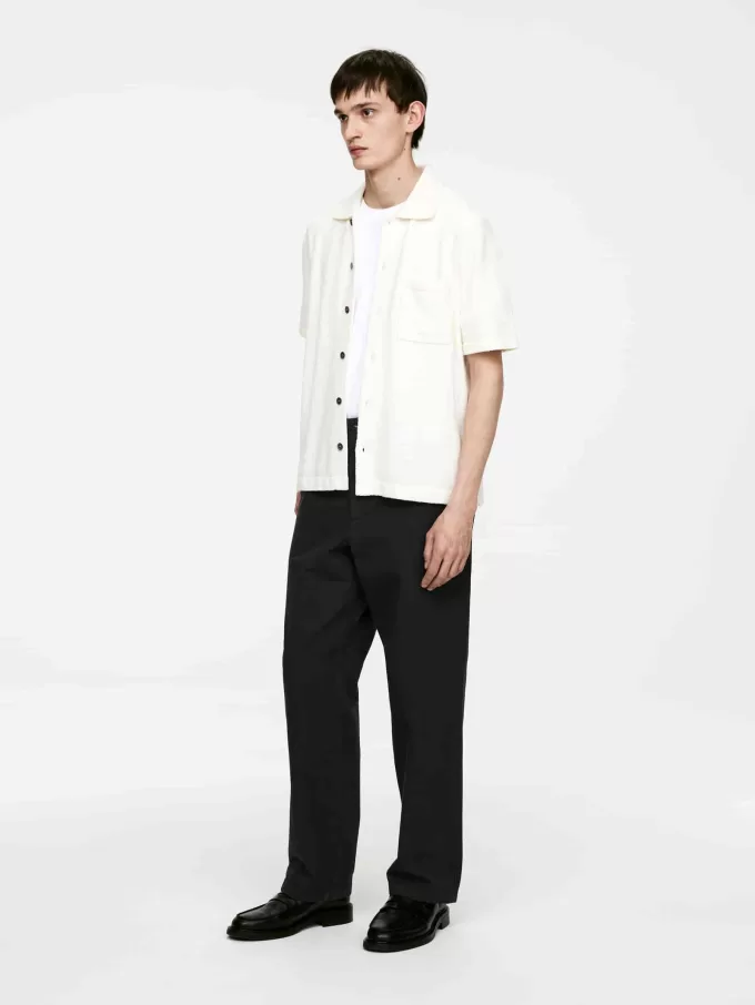 Pantalones relajados de lona Pantalones relajados de lona