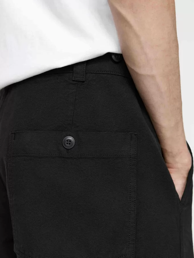 Pantalones relajados de lona Pantalones relajados de lona