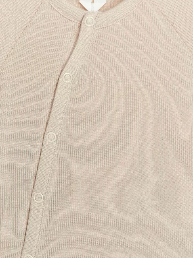 Pijama Recién Nacido Canalé Liso Pijama Recién Nacido Canalé Liso