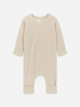 Pijama Recién Nacido Canalé Liso