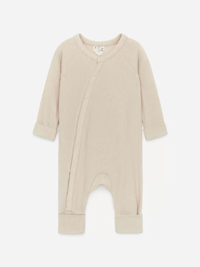 Pijama Recién Nacido Canalé Liso