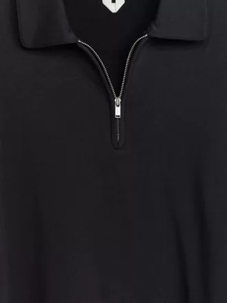 Polo con media cremallera