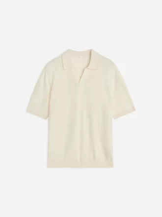 Polo de lino y algodón