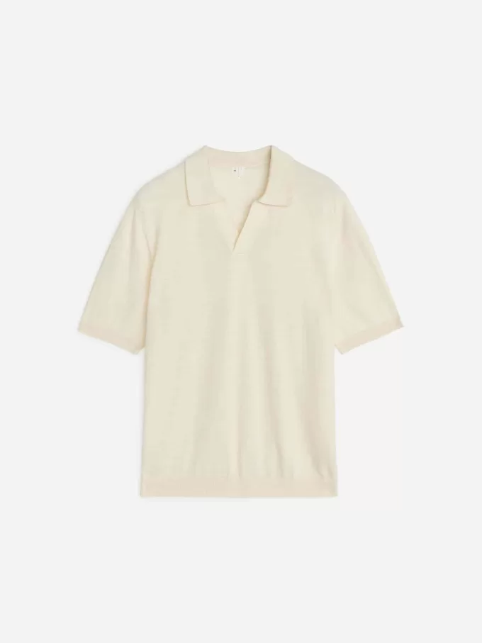 Polo de lino y algodón