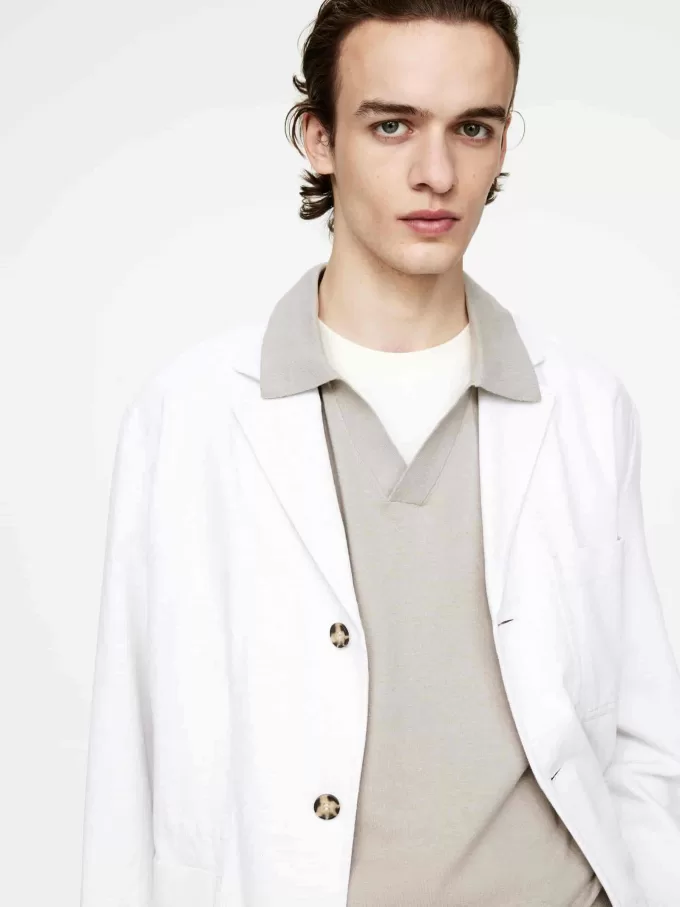 Polo de lino y algodón Polo de lino y algodón