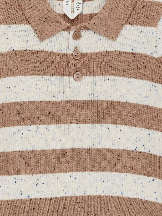 Polo de punto de canalé Polo de punto de canalé