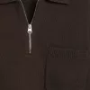 Polo de punto de lana con cremallera Polo de punto de lana con cremallera