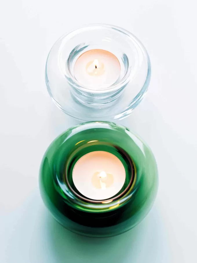 Portavelas de vidrio Portavelas de vidrio