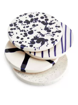 Posavasos de gres, juego de 4