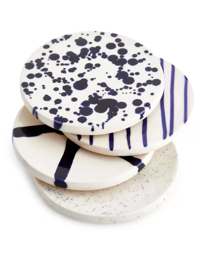 Posavasos de gres, juego de 4 Posavasos de gres, juego de 4