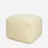 Puf de lana de algodón Puf de lana de algodón