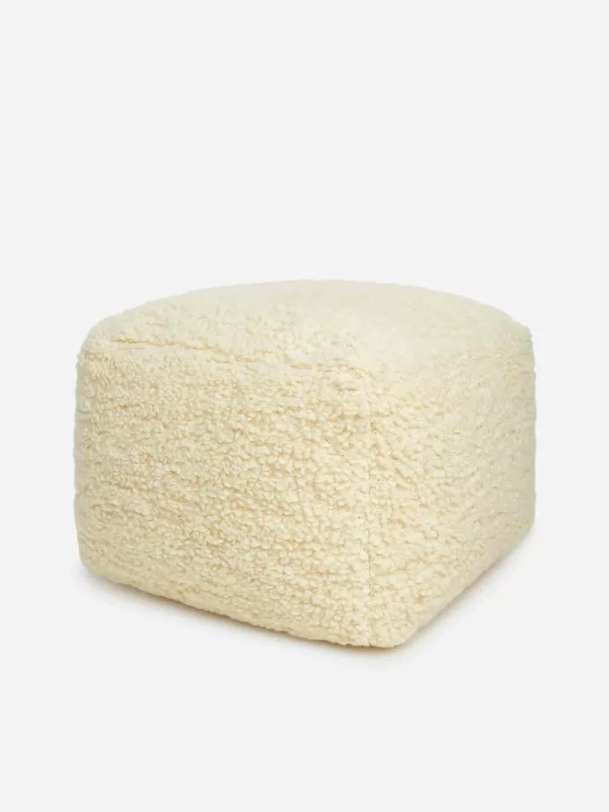 Puf de lana de algodón Puf de lana de algodón