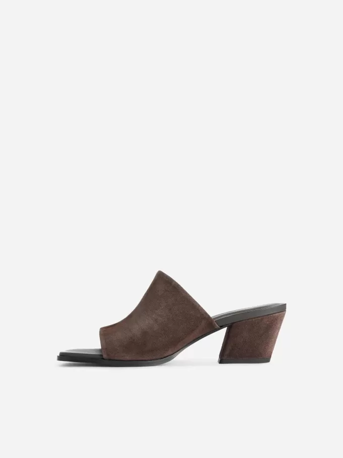 Sandalias Tacón Medio Ante Sandalias Tacón Medio Ante